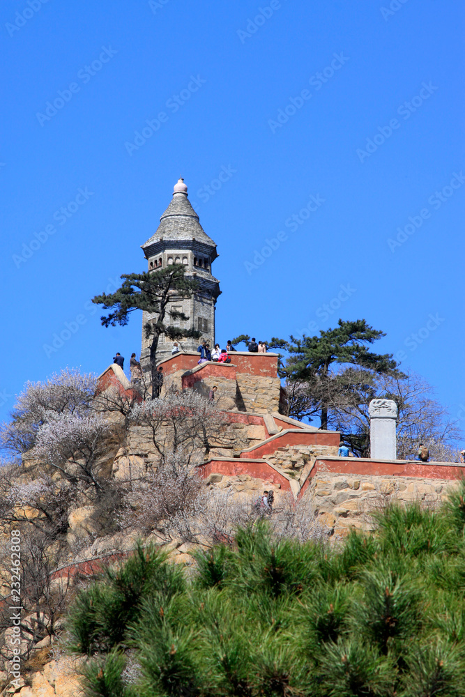 Stupas landscape architecture in Panshan Mountain scenic spot, china Stupas landscape architecture in Panshan Mountain scenic spot, china