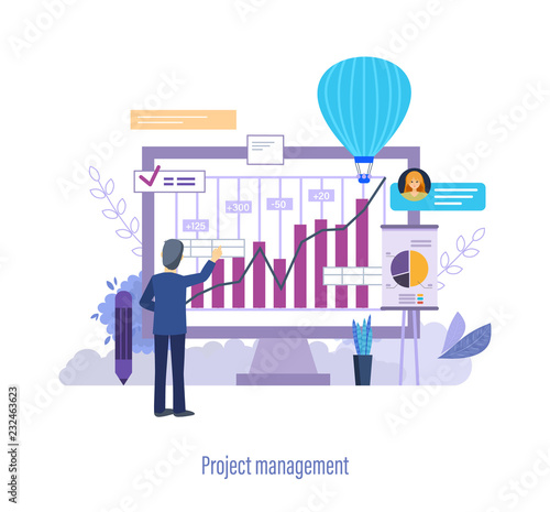 Project management. Organization of resource allocation. Analysis of working time.