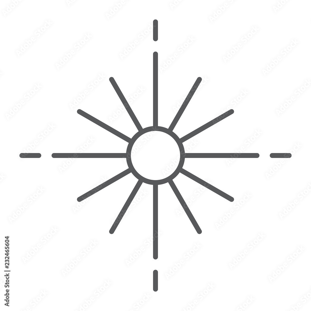 Star thin line icon, space and galaxy, glitter star sign, vector graphics, a linear pattern on a white background. Star thin line icon, space and galaxy, glitter star sign, vector graphics, a linear pattern on a white background.