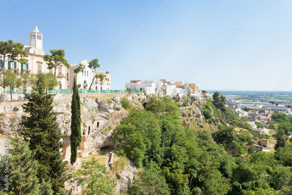 Massafra, Apulia - Church and park built on the mountains for safety reasons