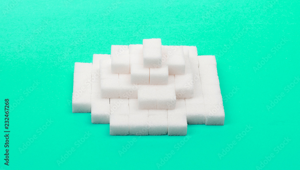 Pile of sugar cubes