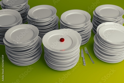 stack of plates