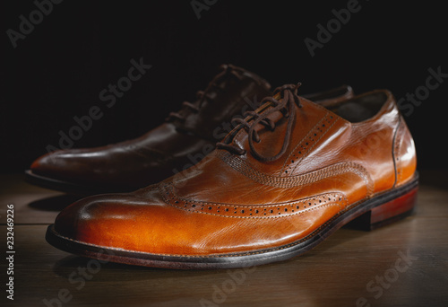 brown male shoes