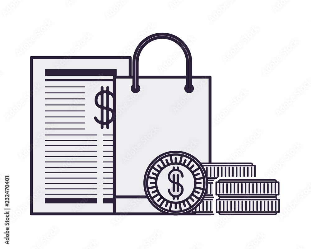 gift bag with payment document gift bag with payment document