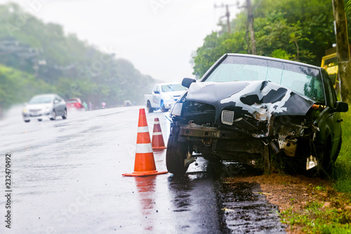 car crash accident on street