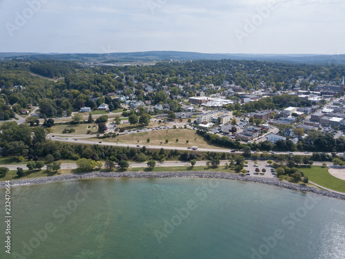 Aerial drone northern michigan petoskey little traverse bay © Paul Retherford