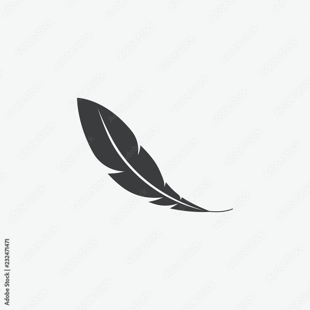 Feather Vector Icon Feather Vector Icon