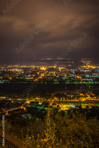 Blick auf Trier nachts