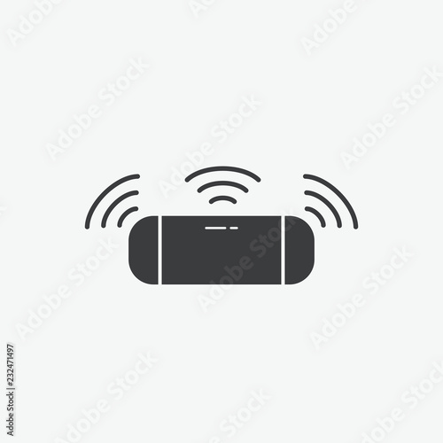 Wireless Speaker Vector Icon