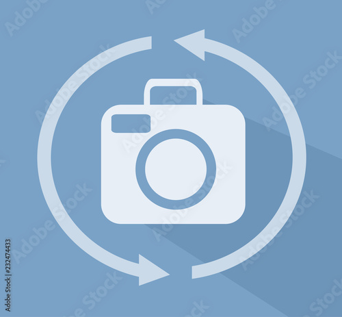 Camera 360 Icon Flat Illust...