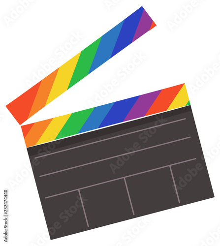 Clapper Board Lgbt Illustration