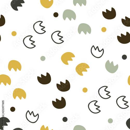 vector seamless background patterns in Scandinavian style,cartoon cute dinosaur characters  and elements for fabric design, wrapping paper, notebooks covers