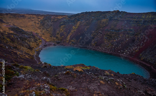 Volcanic lake, Iceland