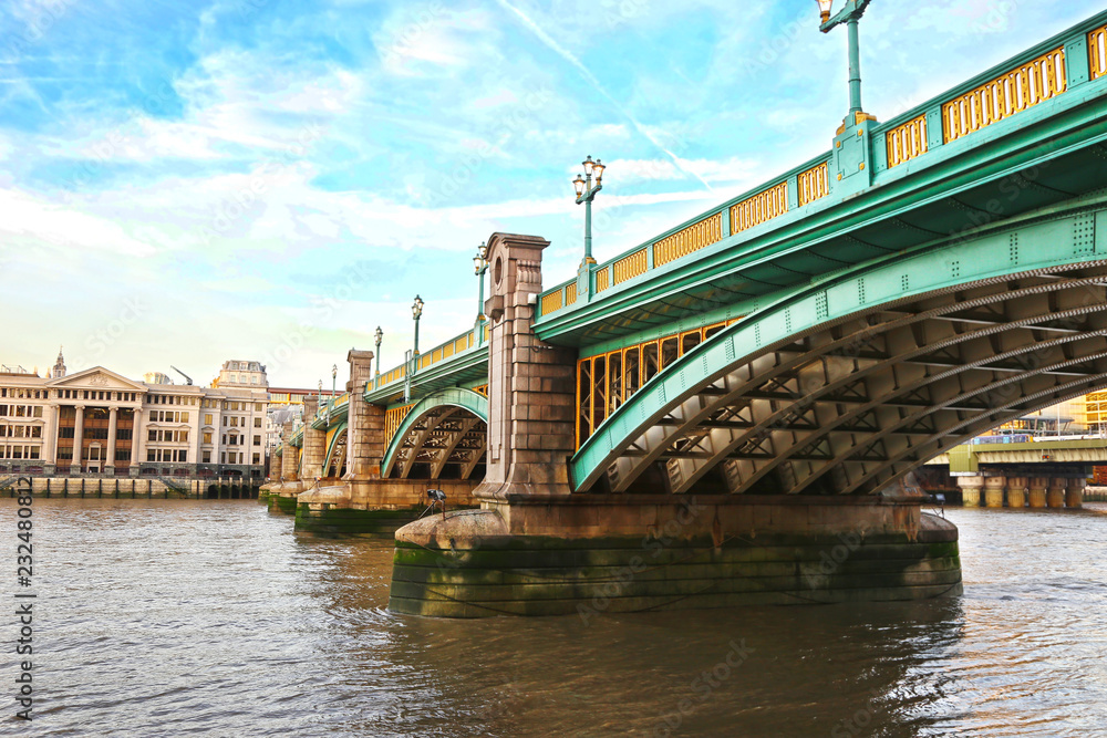 London city landscape - bridge above the Thames river United Kingdom