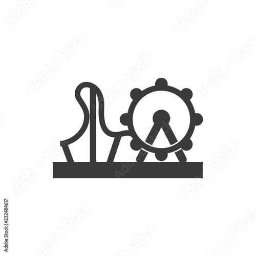 Amusement park vector icon