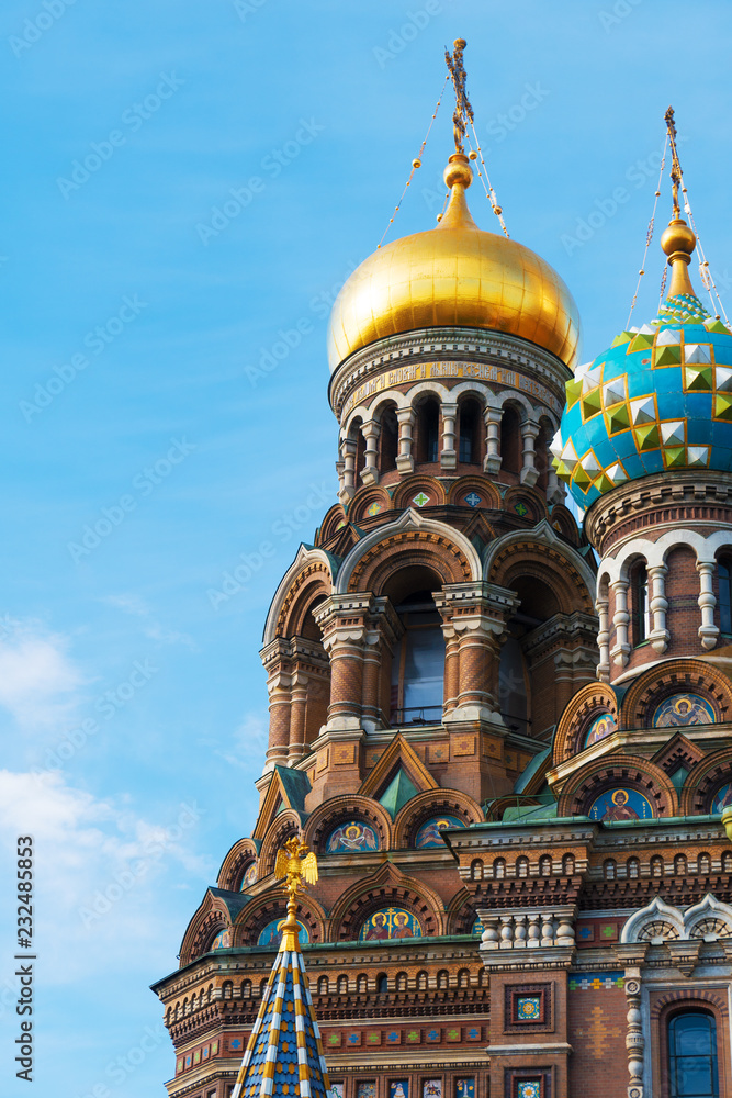 Church of the Savior on Blood in Saint-Petersburg, Russia.