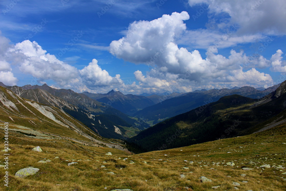 panoramic view of the Alps panoramic view of the Alps