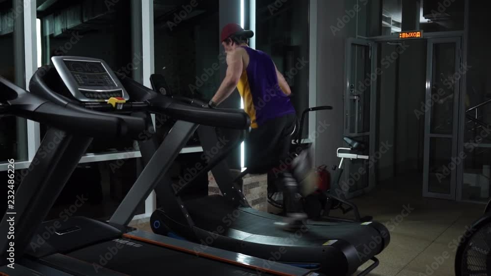 man running on a treadmill man running on a treadmill