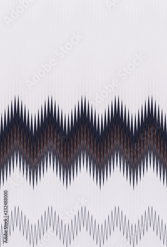 Chevron zigzag wave white b...
