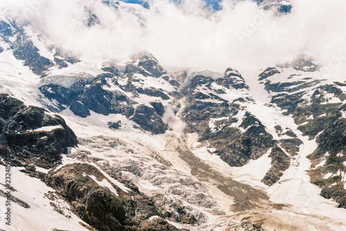 Monte rosa, east face valley of Macugnaga Anzasca valley