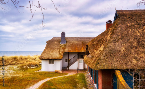 Fototapeta Naklejka Na Ścianę i Meble -  Farm in the dunes of the Baltic Sea.
