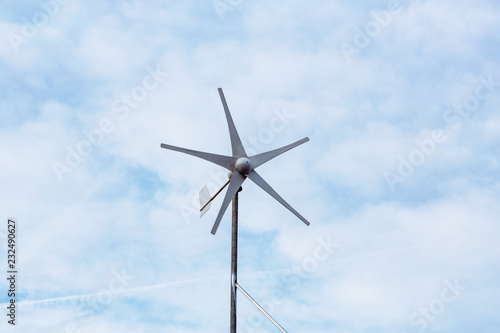 Windmill for electric power production Alternative electricity concept .