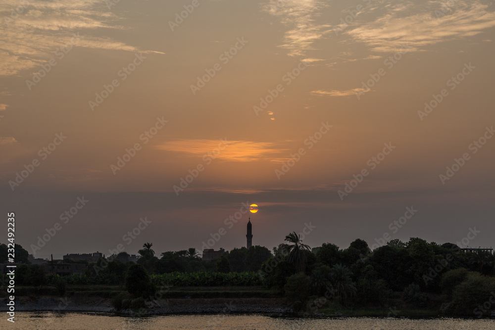 Fototapeta premium Sunset on Nile