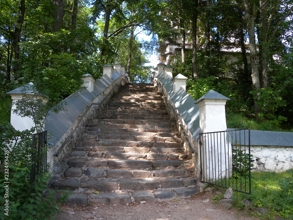 Ancient stone staircase