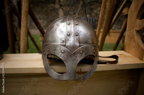 A Viking helmet.