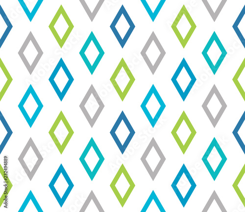 Seamless abstract background with rhombuses. Infinity geometric pattern. Seamless geometric pattern. Vector illustration.