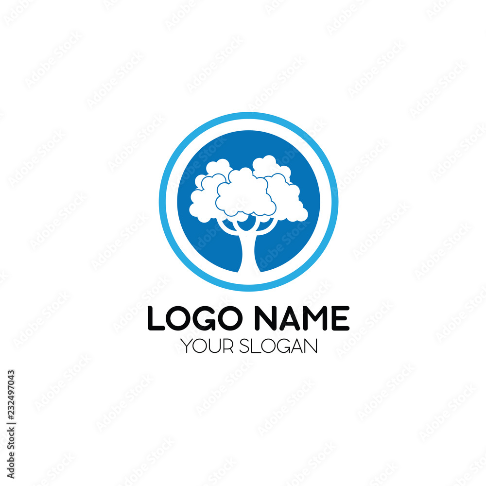 Tree Circular Template Logo Tree Circular Template Logo