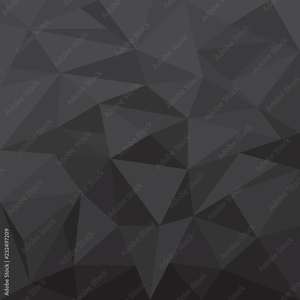 Black polygonal illustration background for backdrop Black polygonal illustration background for backdrop