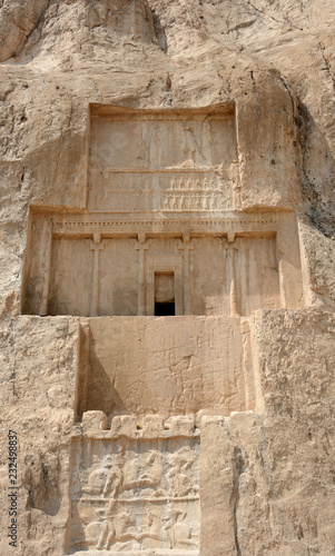 Ancient Persian royal tombs of King Darius and Xerxes, Naqs-e Rostam, Iran