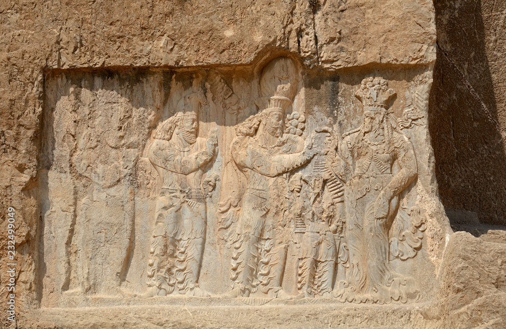 Ancient Persian royal tombs of King Darius and Xerxes, Naqs-e Rostam, Iran Ancient Persian royal tombs of King Darius and Xerxes, Naqs-e Rostam, Iran