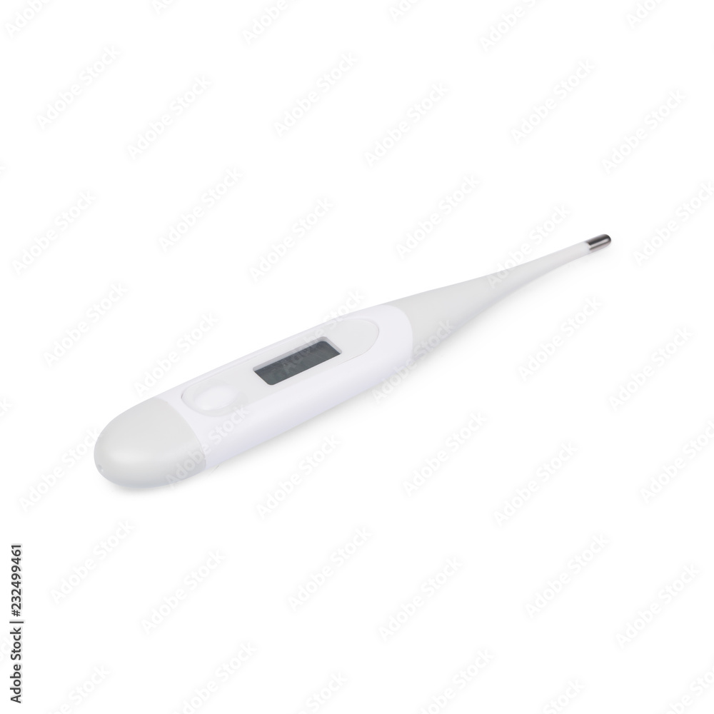 digital thermometer isolated on white digital thermometer isolated on white