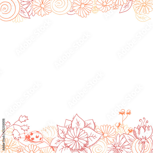 Arrière-plan floral pour faire-part