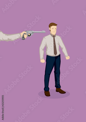 Getting Fired Cartoon Vector Illustration