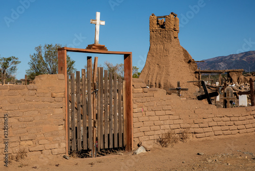 Gate to very old cemetery 