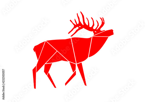 Rentier Reh Hirsch Weihnachten Karte