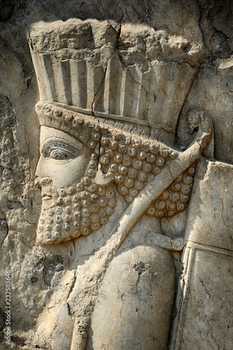 Ruinsof the ancient Persian capital city of Persepolis, Iran photo