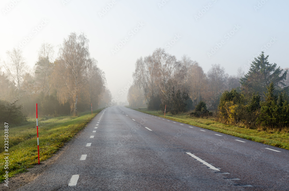 Fototapeta premium Fall season morning