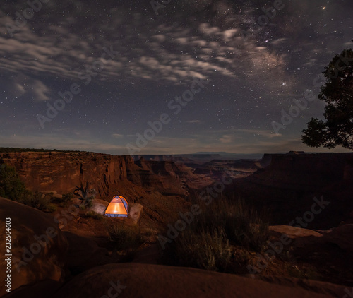ent under the stars East Fork Shafer Canyon near Dead Horse Point State Park Canyonlands Utah USA