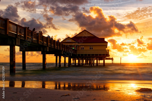 Clearwater Beach Pier at Sunset