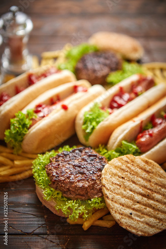 фотографія Fastfood assortment