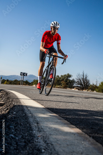 gravel bike on the road