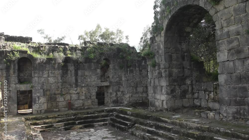 Additional halls in the ruins of the Roman baths hot springs spa in Hamat Gader in the South of Golan Heights Additional halls in the ruins of the Roman baths hot springs spa in Hamat Gader in the South of Golan Heights