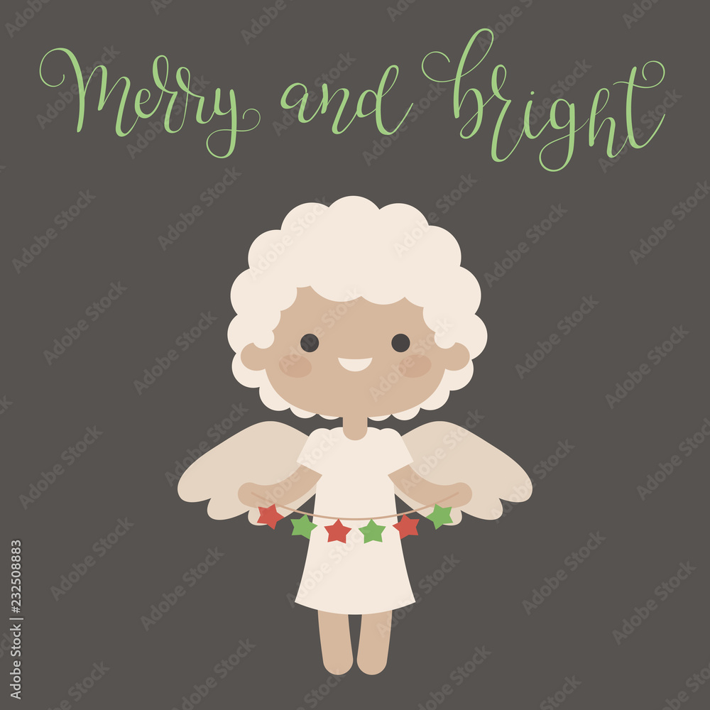 Christmas angel vector illustration Christmas angel vector illustration