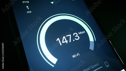 Internet Speed Test upload and download - Stock video