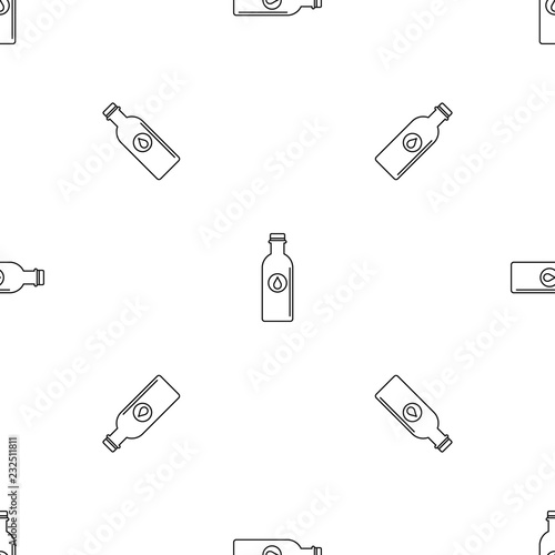 Water bottle pattern seamless vector repeat geometric for any web design