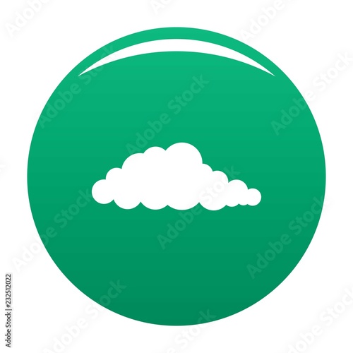 Nebulosity icon. Simple illustration of nebulosity vector icon for any design green